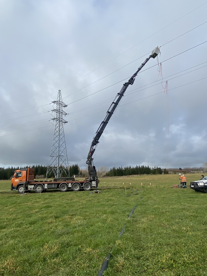 Long Reach Crane Truck